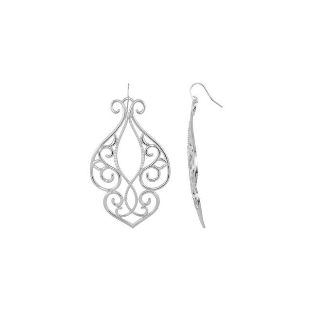 Sterling Silver 1/3 CTW Natural Diamond Earrings