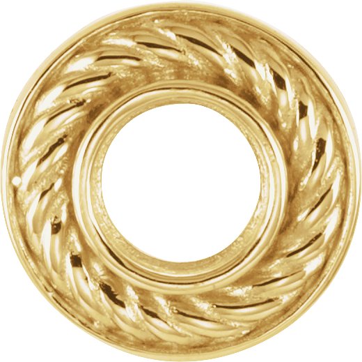 Bezel-Set Rope Slide Pendant