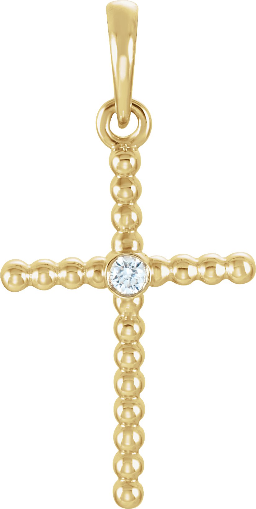 Beaded Cross Pendant