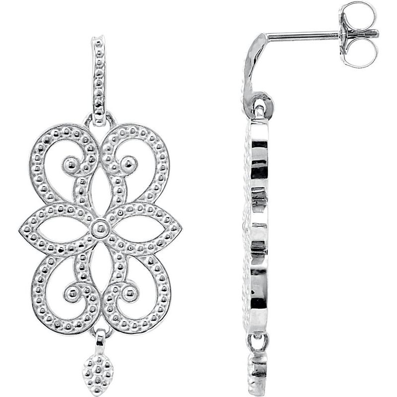 Granulated Scroll Earrings