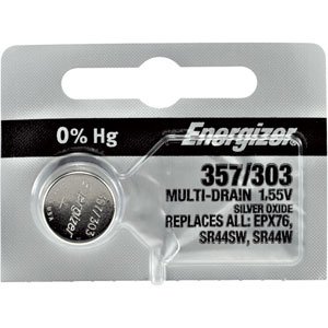 Energizer® 357-303 0% Mercury Watch Battery 