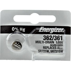 Energizer® 362-361 0% Mercury Watch Battery 