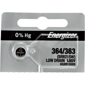 Energizer® 364-363 0% Mercury Watch Battery 