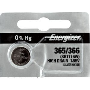 Energizer® 365-366 0% Mercury Watch Battery 