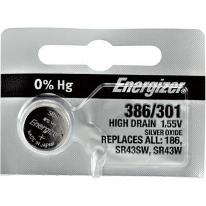 Energizer® 386-301 0% Mercury Watch Battery