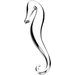 Sterling Silver Seahorse Brooch or Pendant