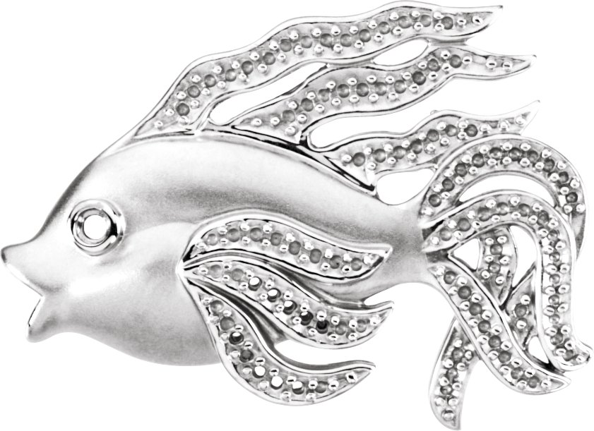 Beta Fish Brooch