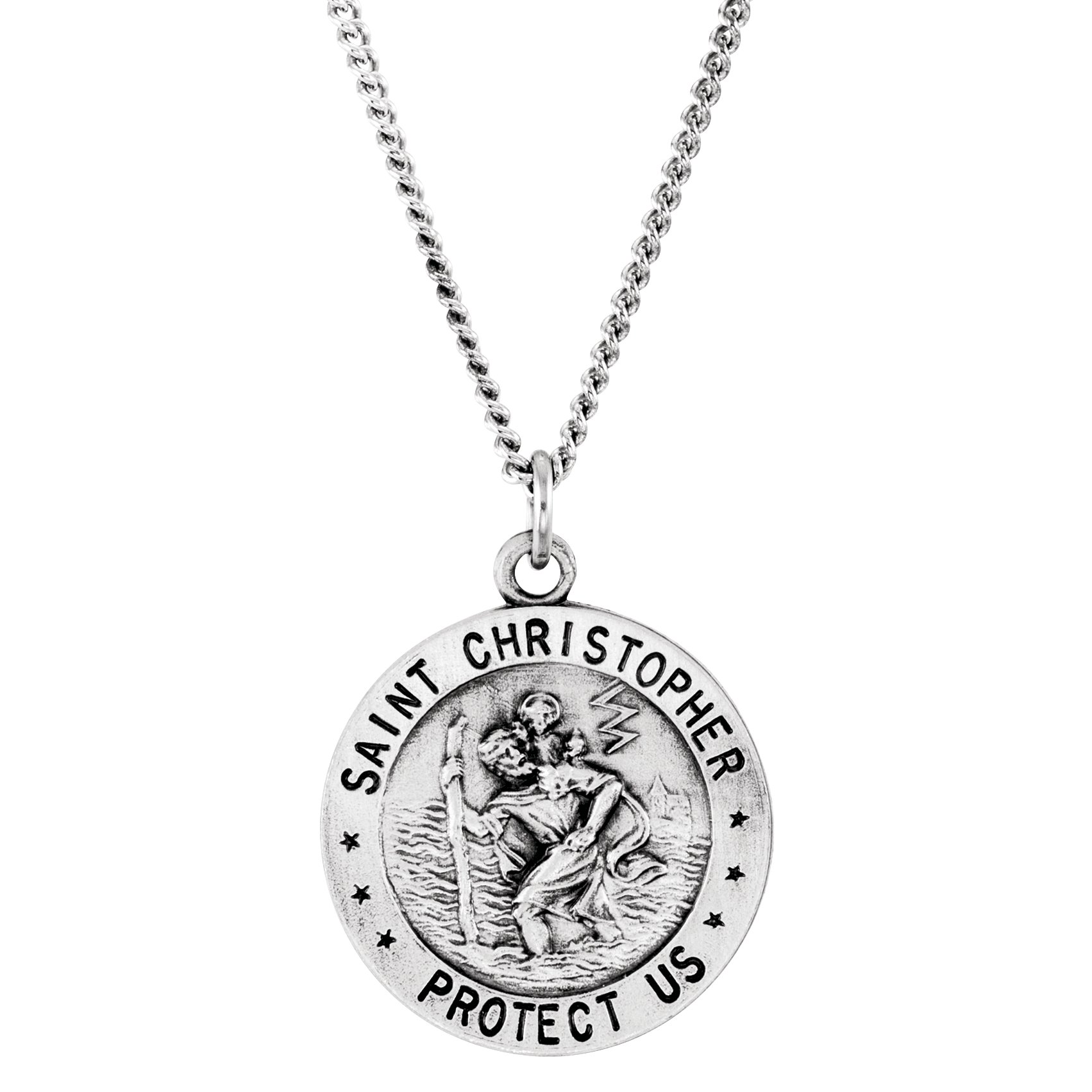 St. Christopher U.S. Coast Guard Medal Necklace