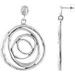 Sterling Silver & 14K White 3/8 CTW Natural Diamond Circle Earrings  