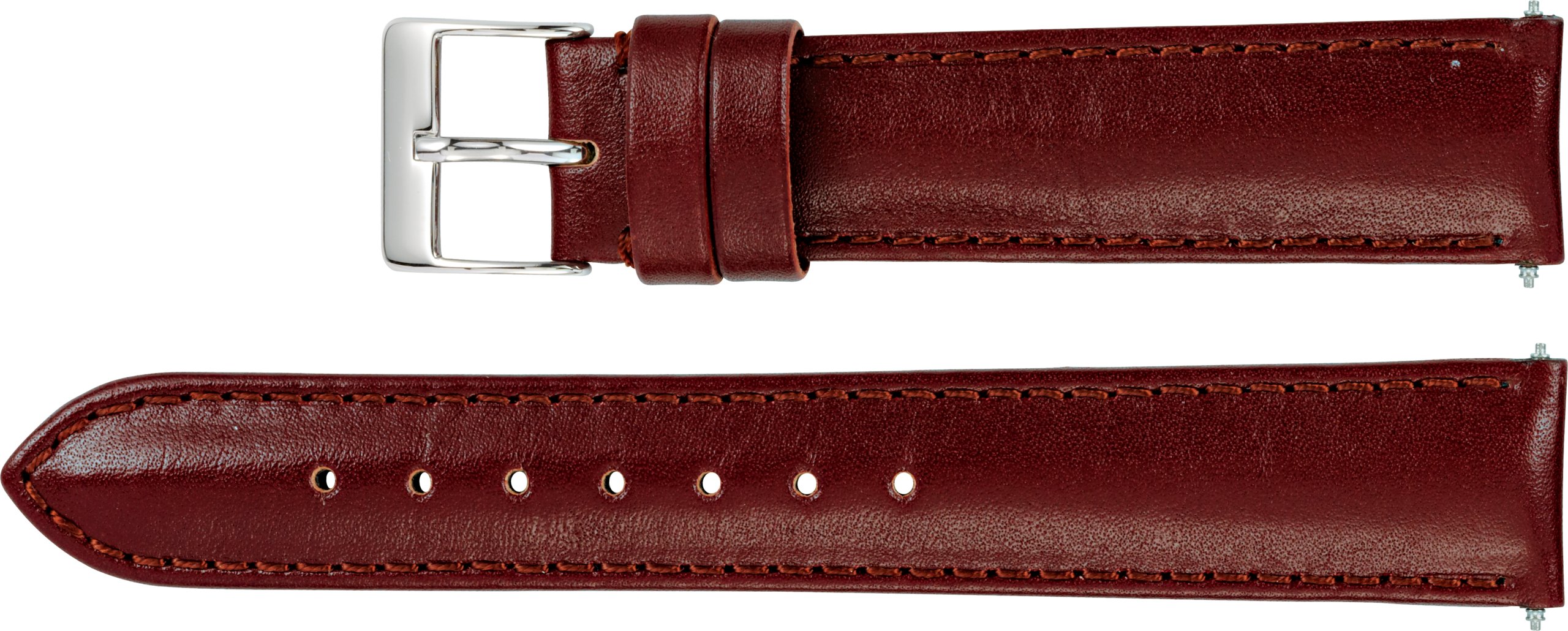 Leather Polished Glove Padded Watch Band