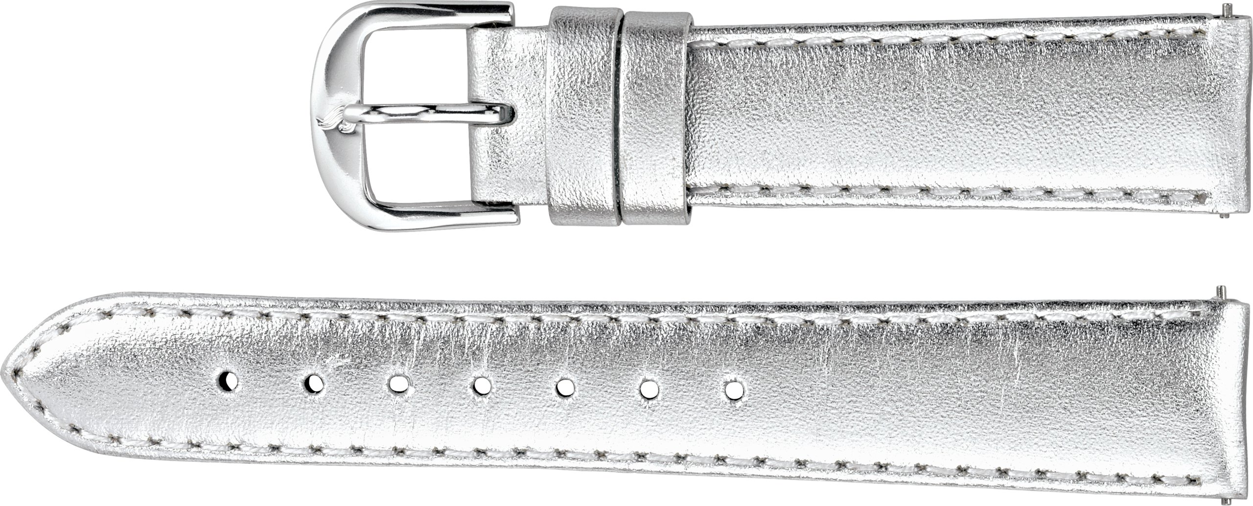 Ladies EZ-Change™ Metallic Leather Padded Watch Band