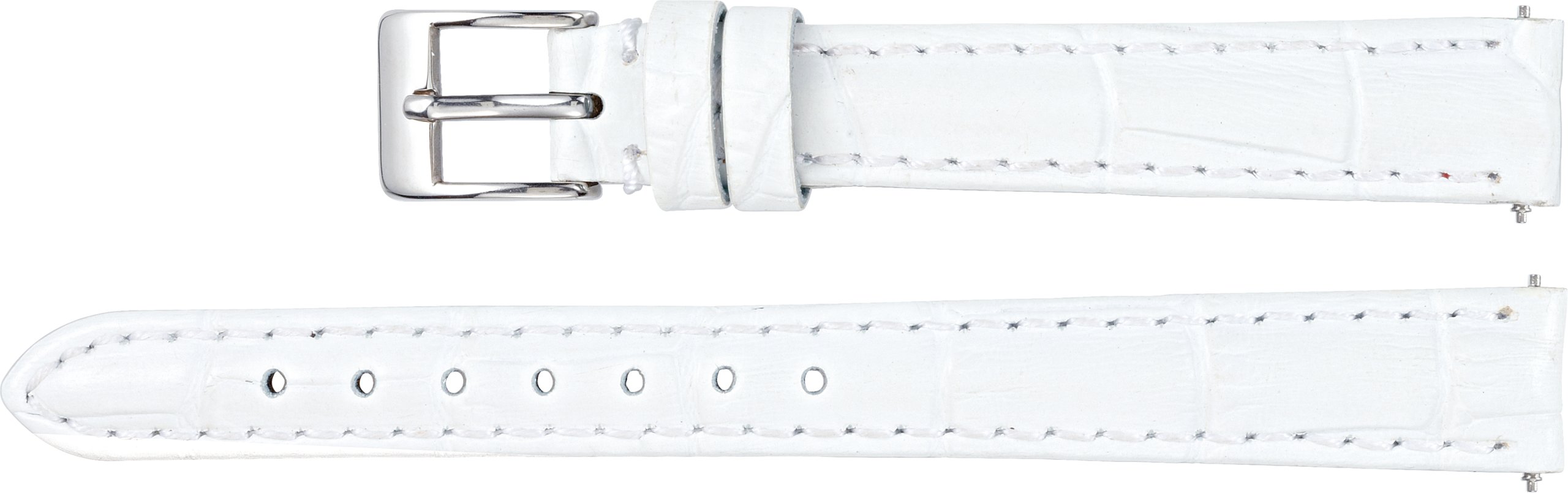 Leather Matte Alligator Grain Padded Watch Band