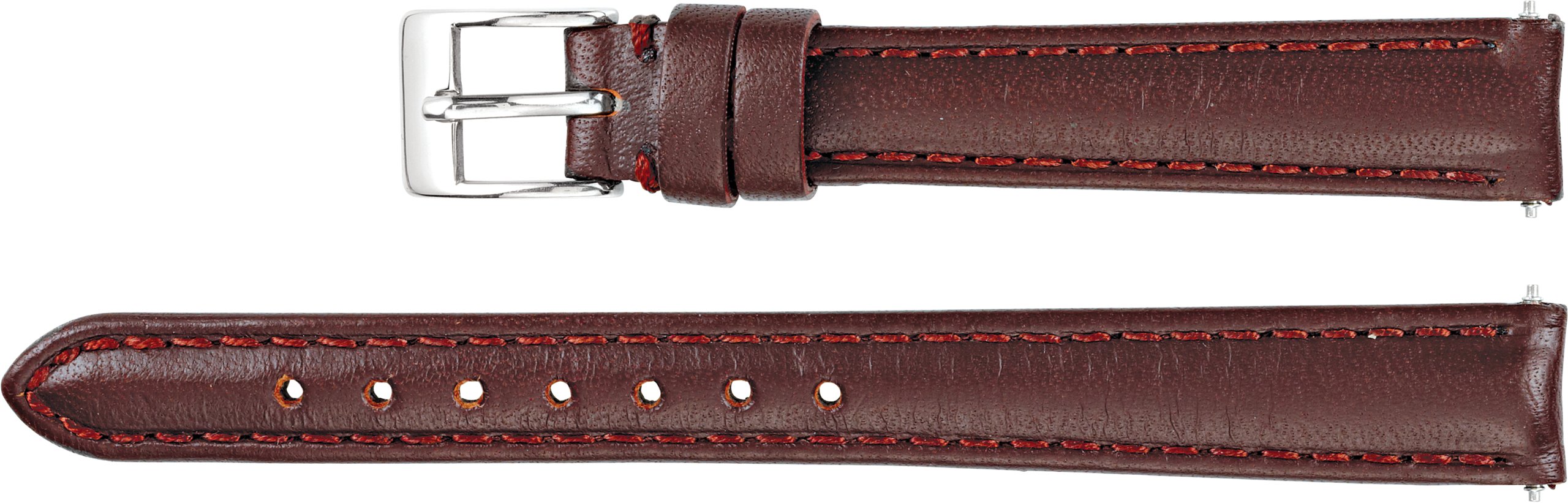 Leather Matte Bridle Padded Watch Band