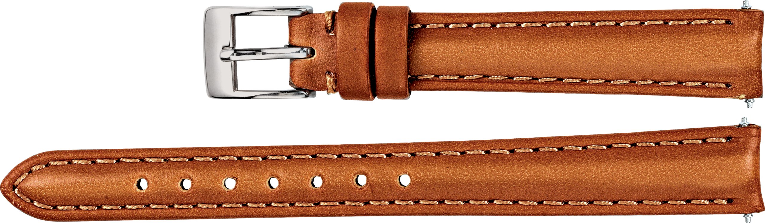 Leather Matte Bridle Padded Watch Band