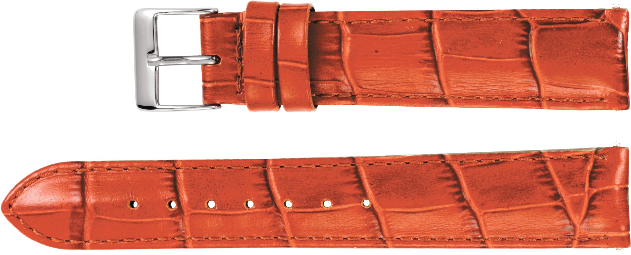 Classic 3.5 watch strap golden brown semi matte alligator