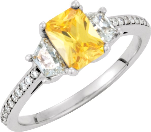 14K White Gold 1/8 CTW Natural Diamond Matching Band