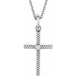 Diamond Cross Pendant or Mounting