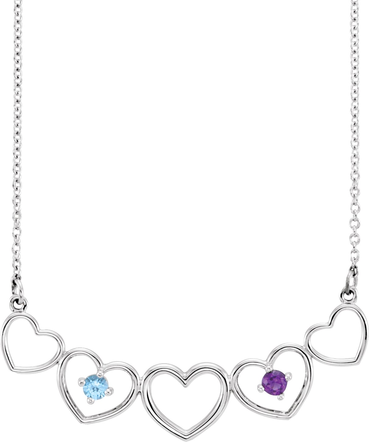 Family Heart Necklace or Center