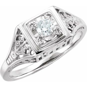 Diamond Filigree Ring .17 CTW Ref 700499