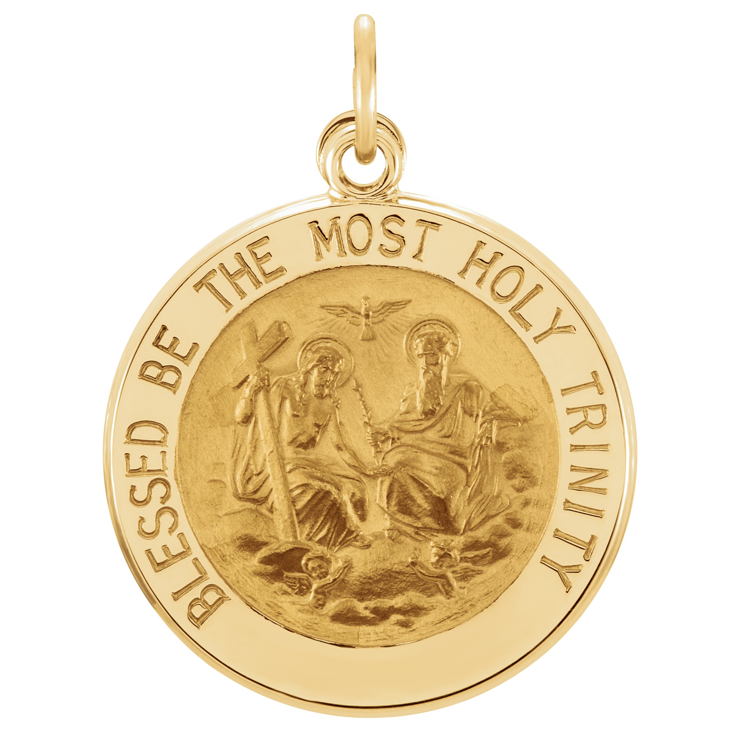 Round Holy Trinity Medal 18mm Ref 995250