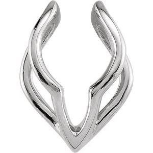 Sterling Silver Pendant Enhancer