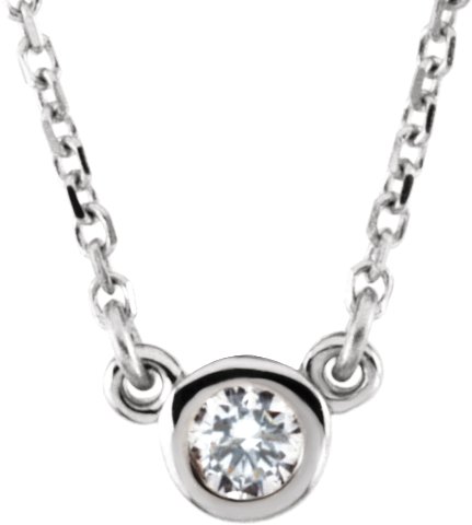 Diamond Solitaire 4 mm Necklace