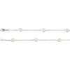 14K White Pearl Station 18 inch Necklace Ref. 1522955