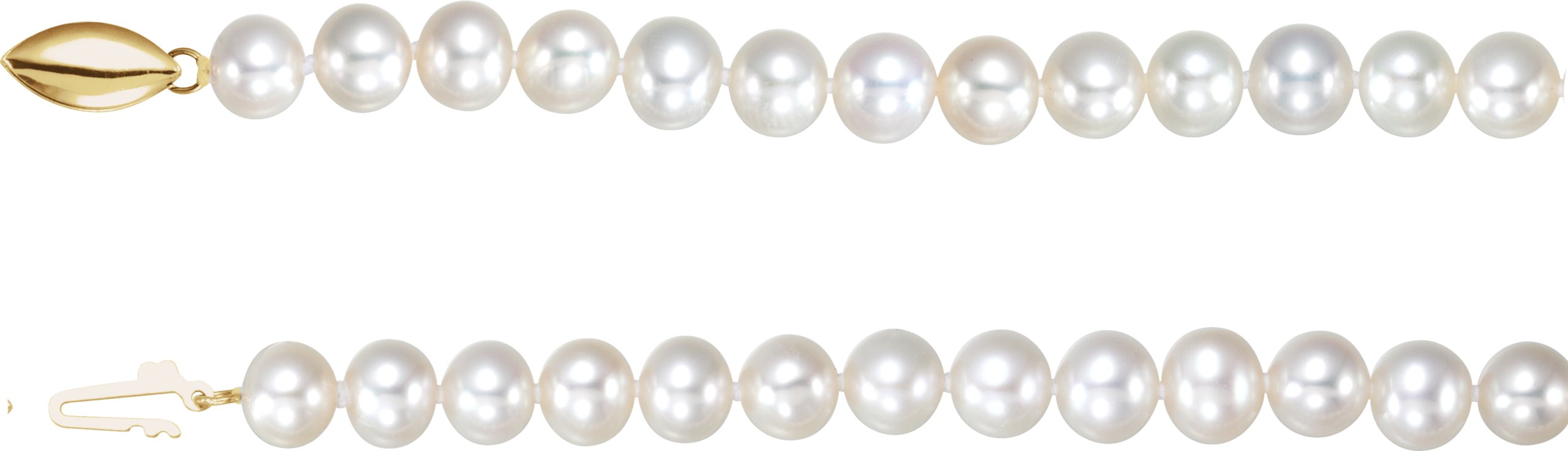 Panache Freshwater Cultured Pearl Strand 18 inch 6.5 to 7mm Ref 809013