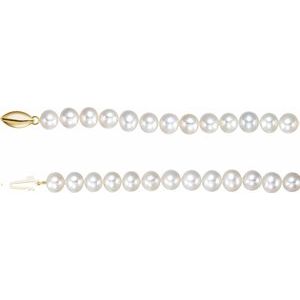 14K Yellow Freshwater Cultured Potato Pearl 18" Necklace
