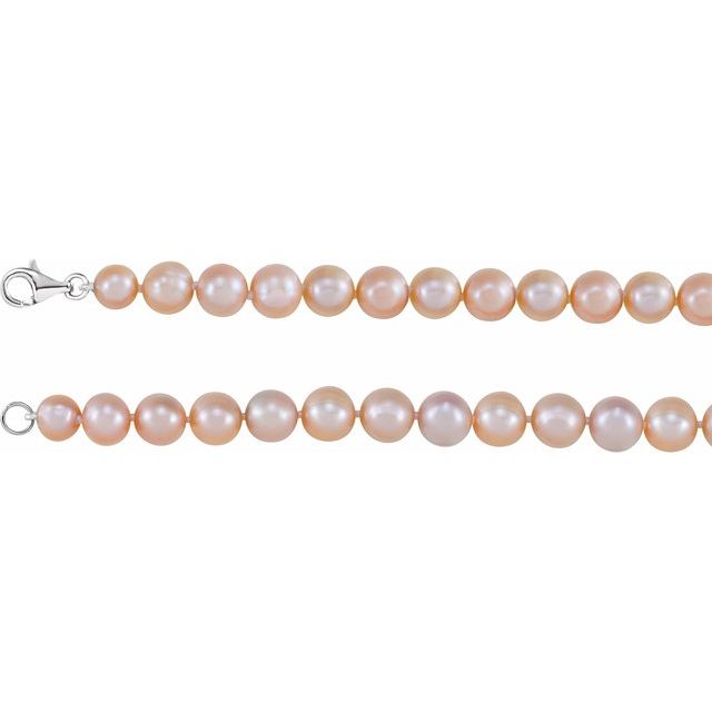 Sterling Silver Freshwater Cultured Pearl 18