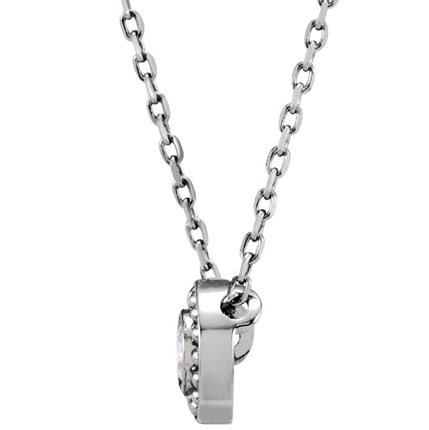 1/10 CTW Diamond Beaded Slide 16" Necklace view 2