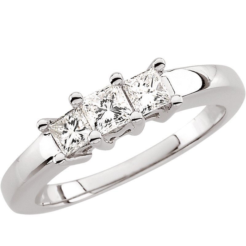 14K White .90 CTW Diamond Anniversary Band Ref 148347