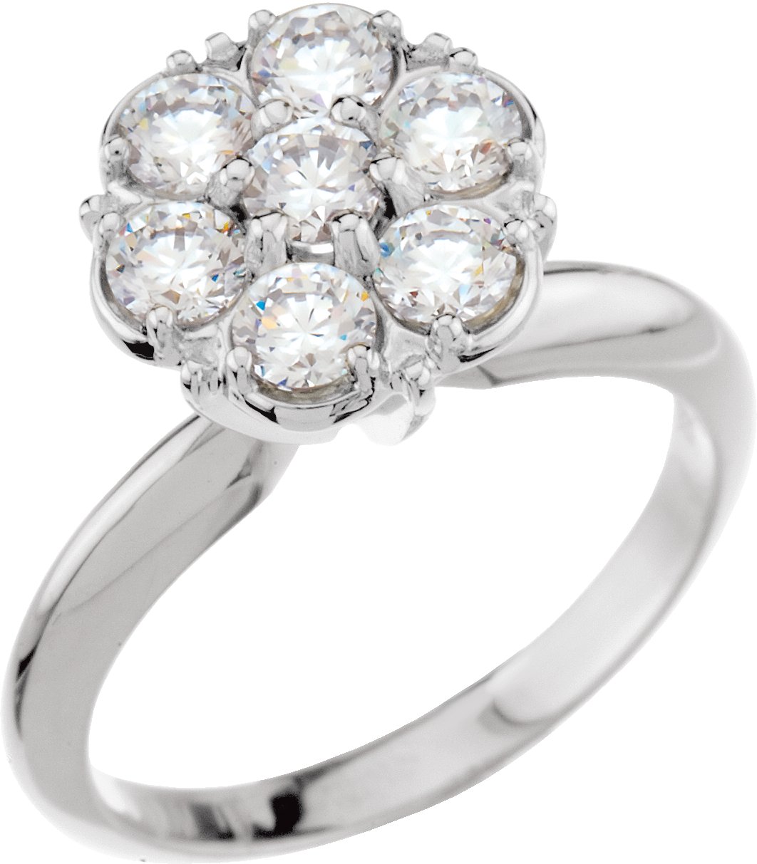 7-Stone Cluster Style Engagement Mounting