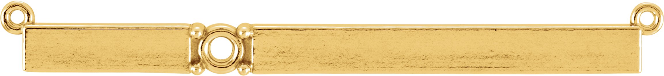 Engravable Accented Bar Necklace or Center