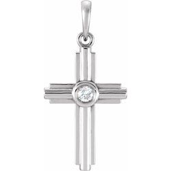 Diamond Cross Pendant or Mounting