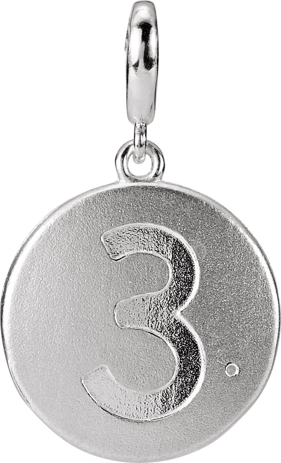 Numeral Disc Charm/Pendant