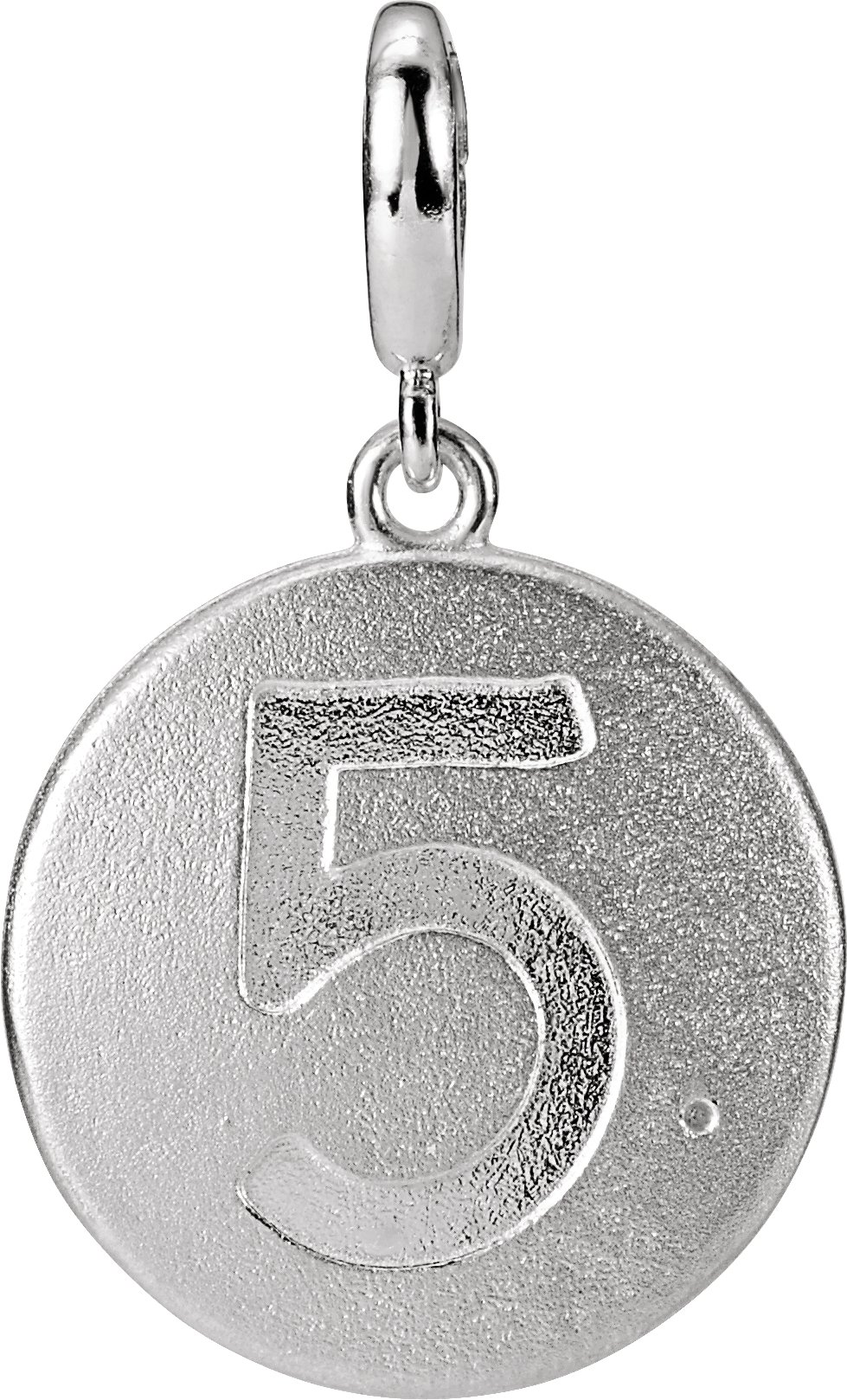 Numeral Disc Charm/Pendant