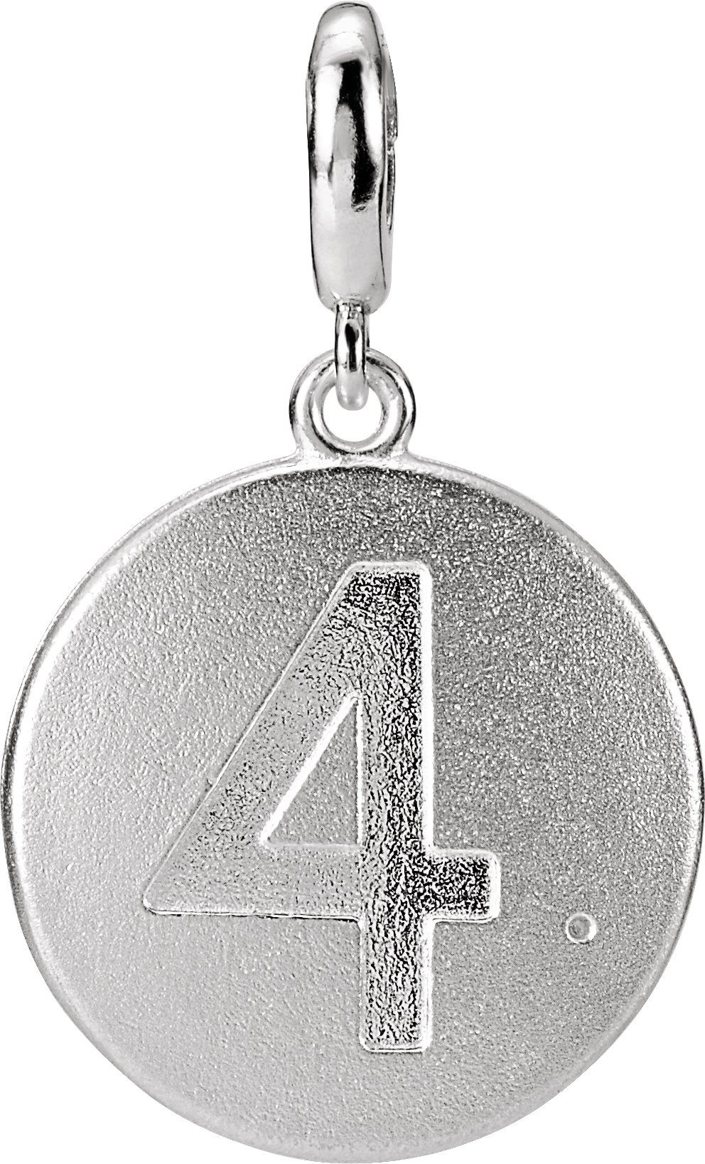 Numeral Disc Charm/Pendant