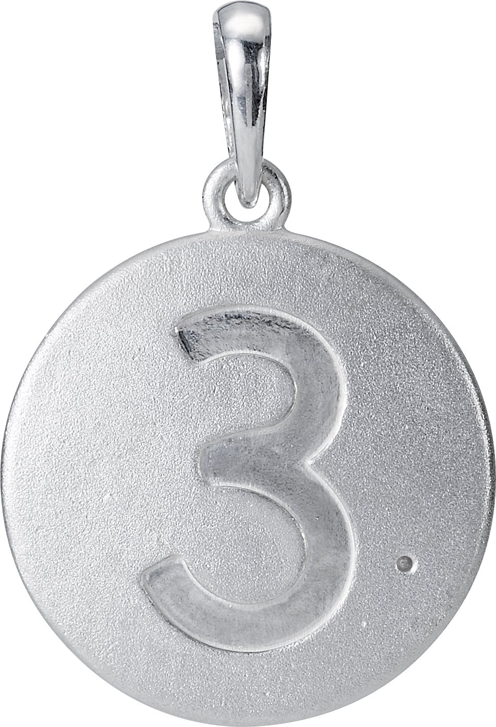 Accented Numeral Pendant