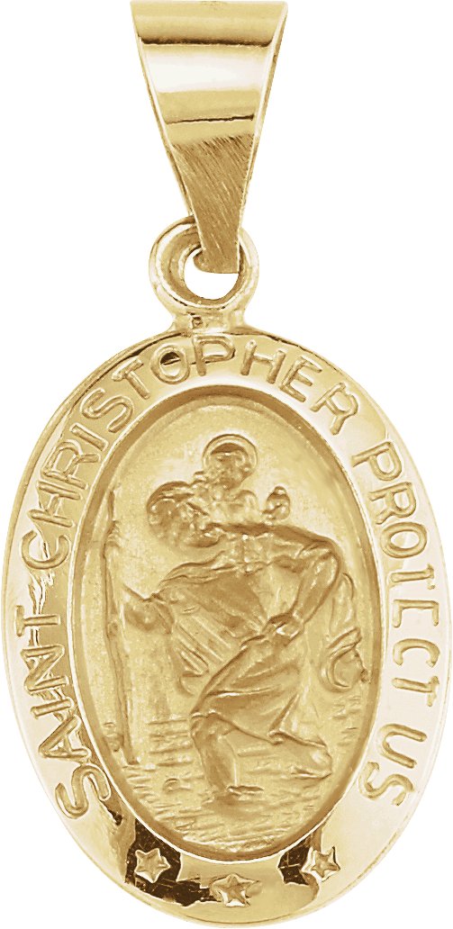 Hollow St. Christopher Medal