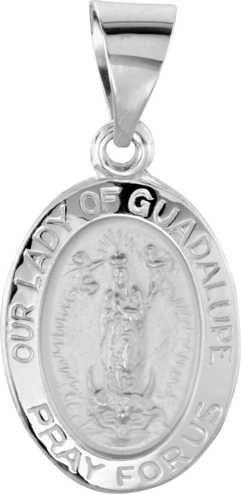 Hollow Our Lady of Guadalupe Medal