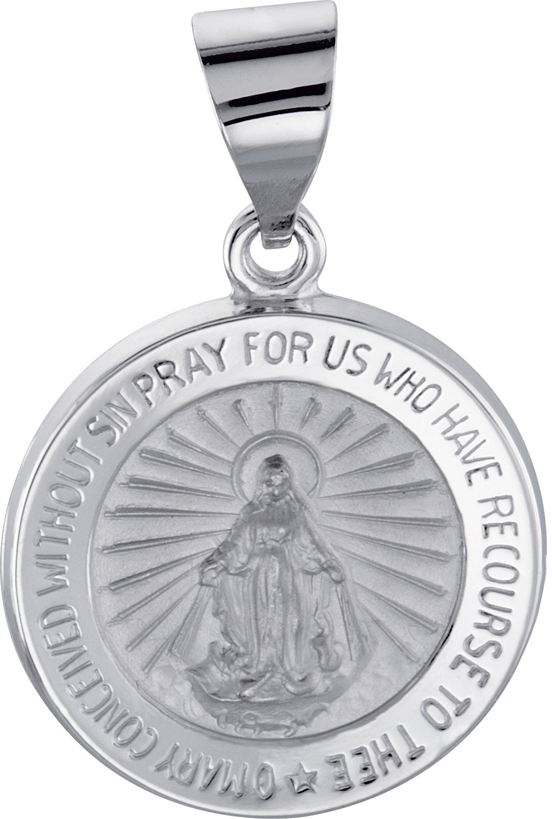 Hollow Round Miraculous Medal