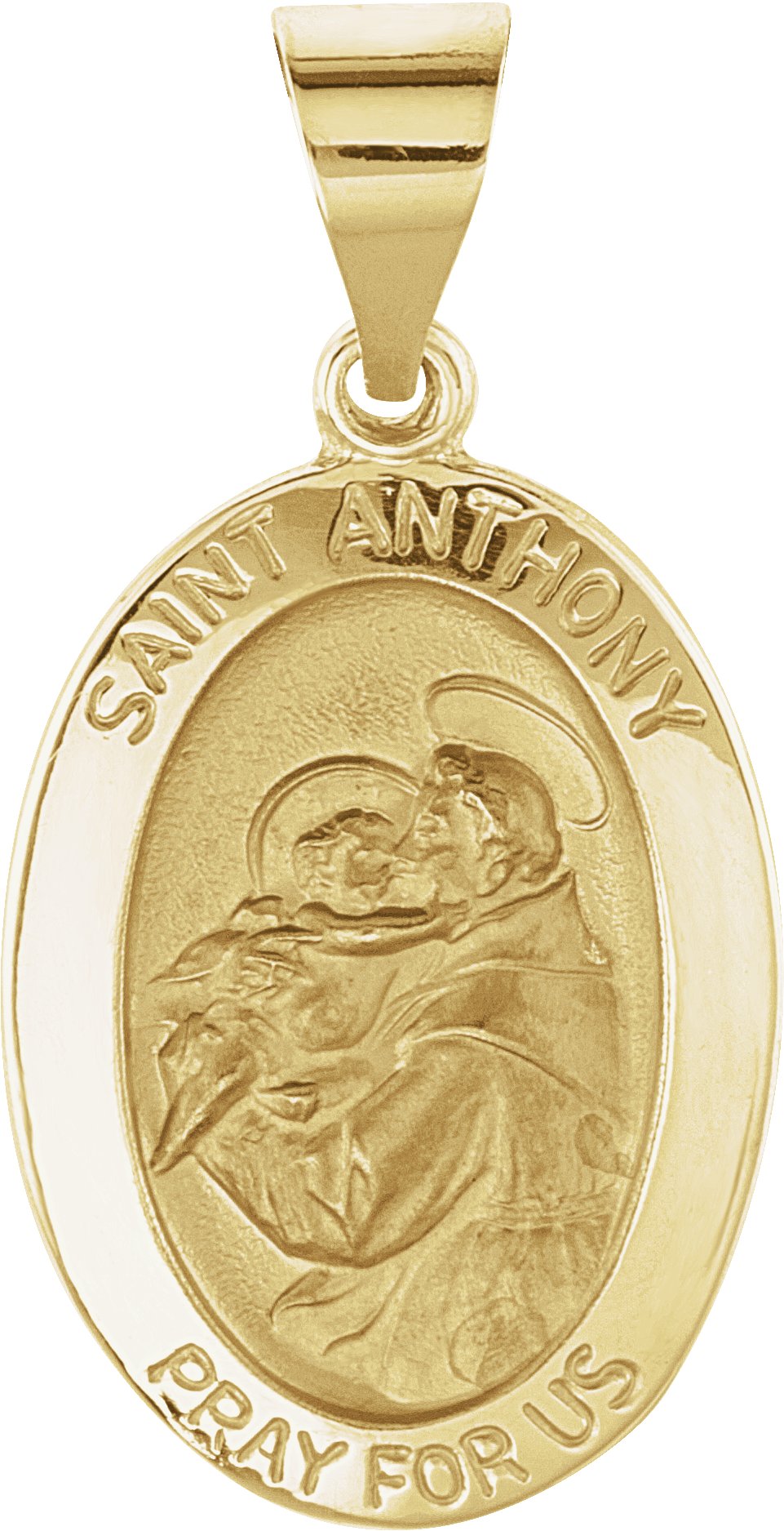 Hollow Oval St. Anthony Medal 23 x 16mm Ref 851907