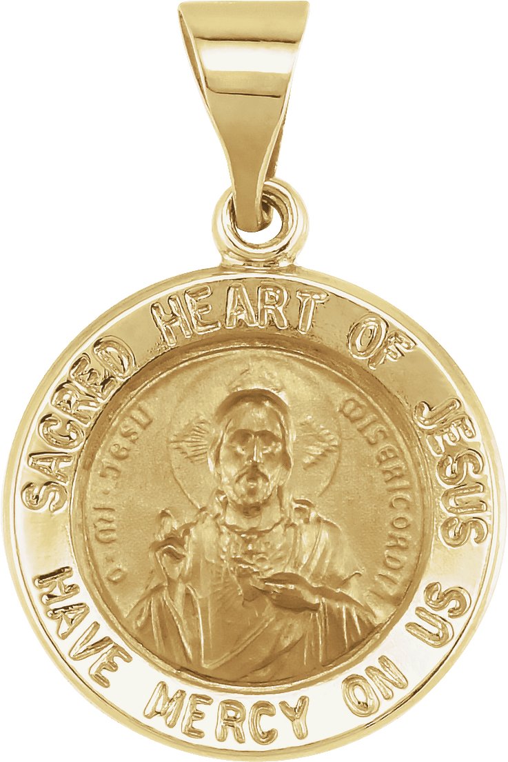 Hollow Sacred Heart of Jesus Medal