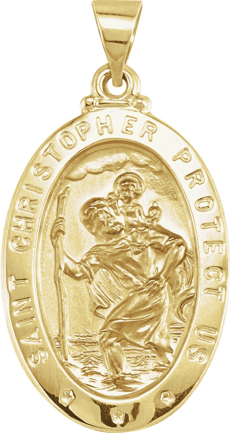 Hollow St. Christopher Medal