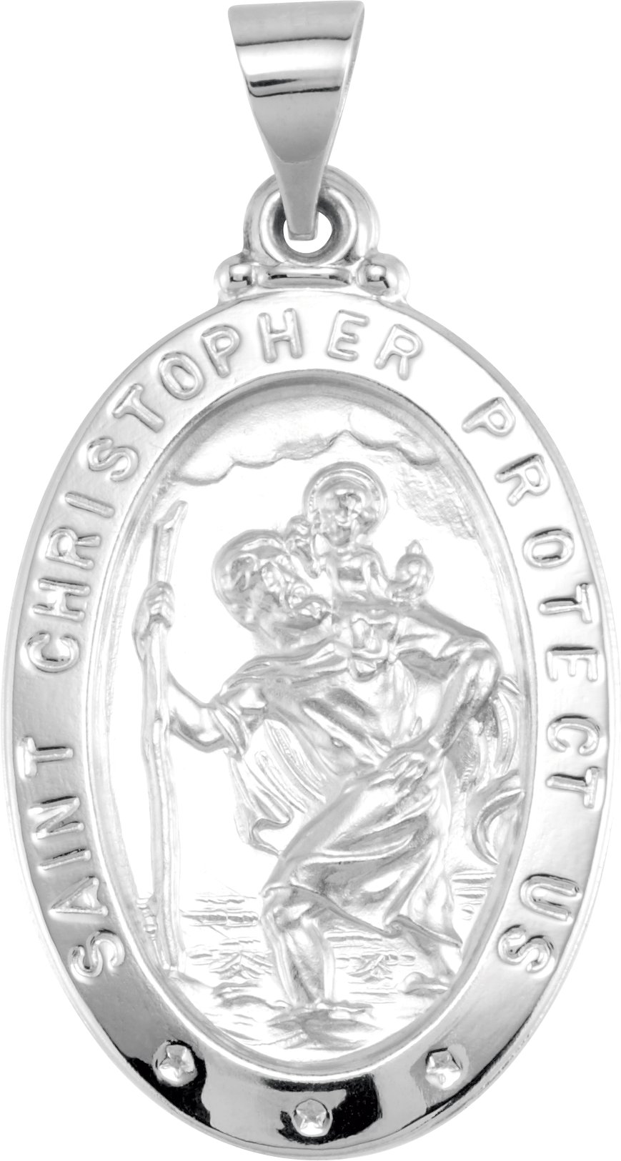 Hollow St. Christopher Medal