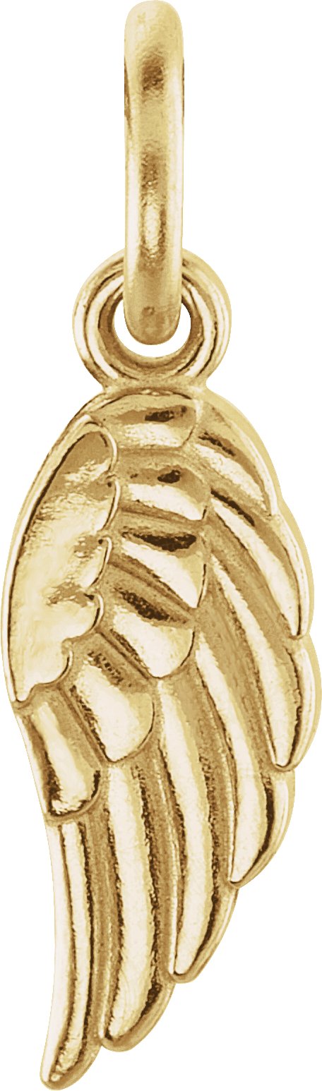 14K Yellow 19.7x5.5 mm Angel Wing Charm Ref 4023120