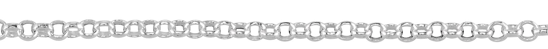 Alternative view of Adjustable Rolo Chain – Sterling Silver