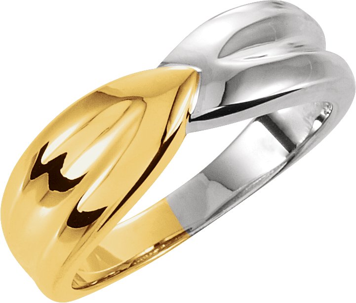 14K Yellow & White Fashion Ring