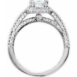 Halo-Styled Engagement Ring Mounting